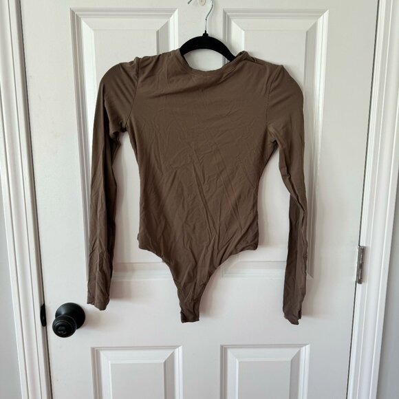 Pumiey Brown Long Sleeve Body Suit - Size Small - Picture 2 of 6